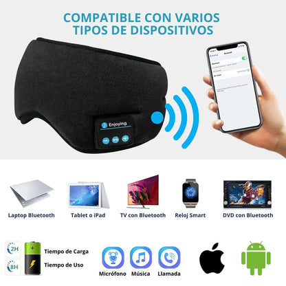 Antifaz Pro con Auriculares Bluetooth - VELIZ™